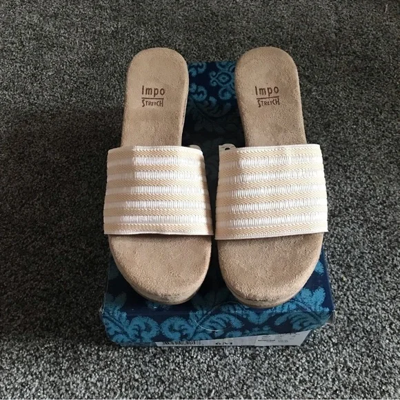 Impo Stretch Rocker Elastic Platform Sandal - Size 6M - Like New - Picture 4 of 5